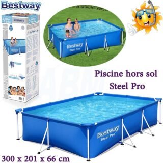 Piscine hors sol Steel Pro™ 300 x 201 x 66 cm -Bestway