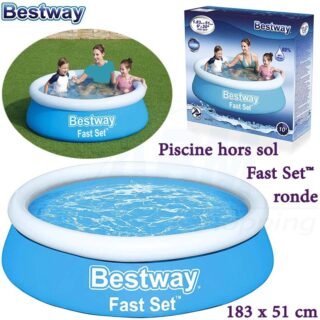 Piscine hors sol Fast Set™ ronde 183 x 51 cm -Bestway