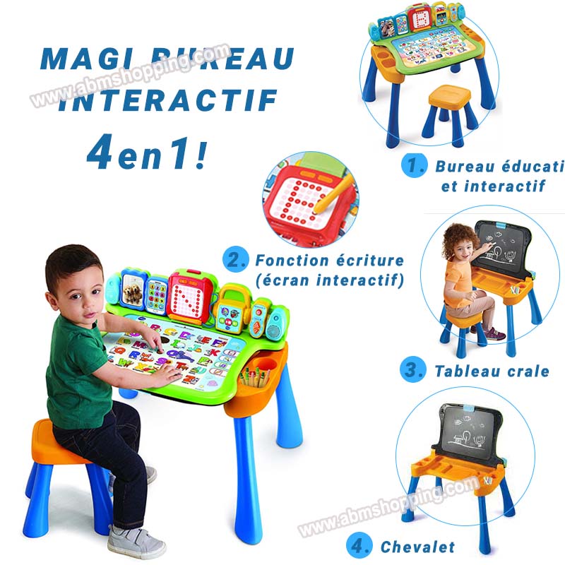 Tableau interactif enfant 3en1 Magi Chevalet interactif Vtech