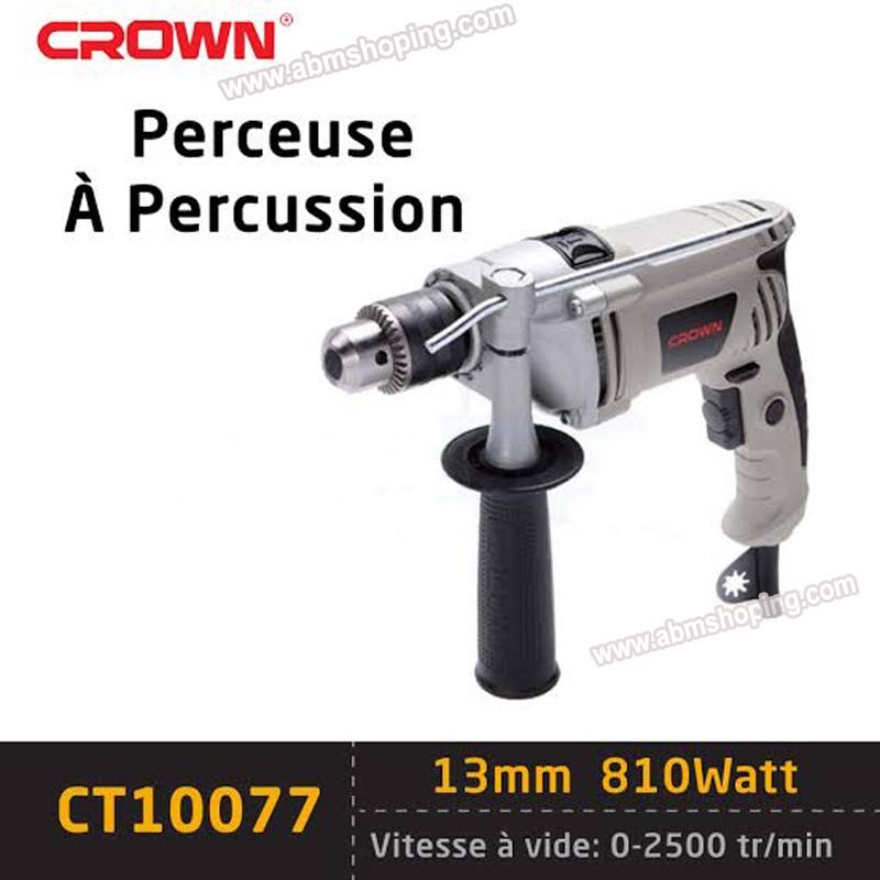 Perceuse à percussion 750W 13mm CROWN