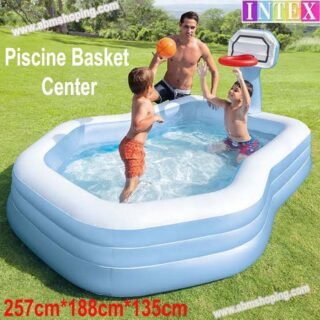 Piscine Basket center 257 x 188 x 135 cm -Intex
