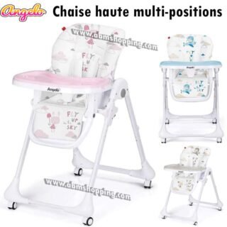 Chaise haute réglable multi positions avec coussin réducteur - Angelo