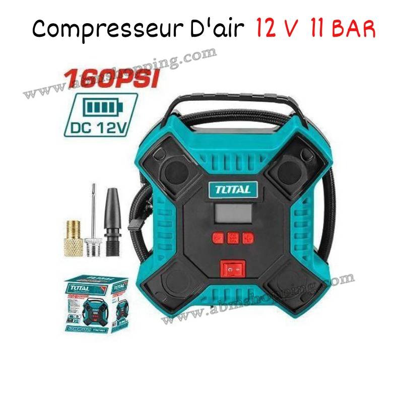 Compresseur d’air 12V 11Bar | Total