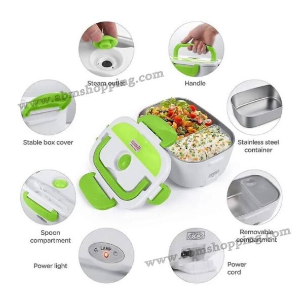 Boîte À Lunch Électrique Portable 1,05L 40W En Acier Inoxydable – Image 6