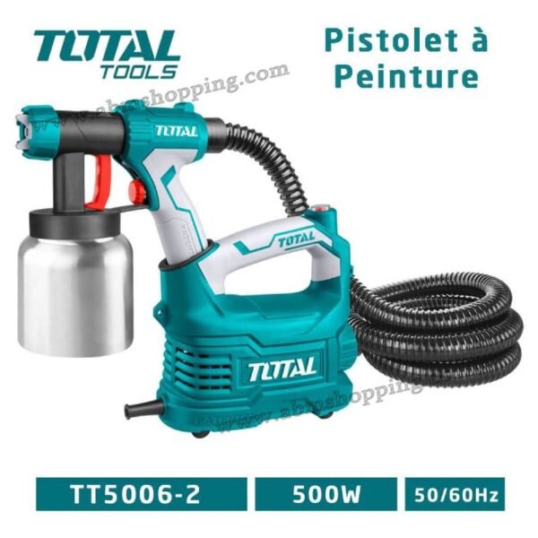 Pistolet de Peinture Électrique 0.8L 550W l TOTAL