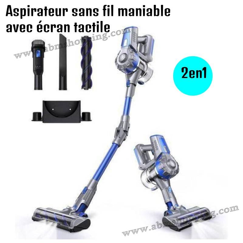 Aspirateur Balai Sans Fil Maniable 2en1 avec Écran Tactile | Multismart