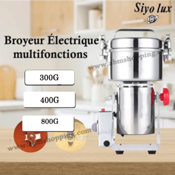 Broyeur électrique multifonction en acier inoxydable | Siyo lux
