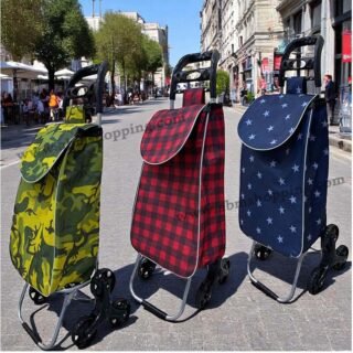 Chariot de marché pliable et léger à 6 roues