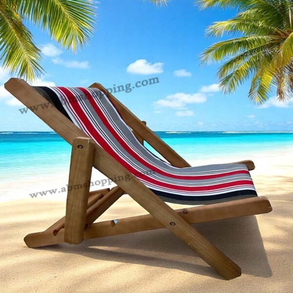 Chaises de plage pliantes en bois51X78X77cm