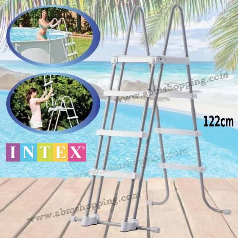 Échelle de piscine avec marches et plateforme amovibles 122 cm| Intex
