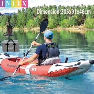 Kayak excursion pro k1 +pompe  pagaie 305x91x46cm |INTEX