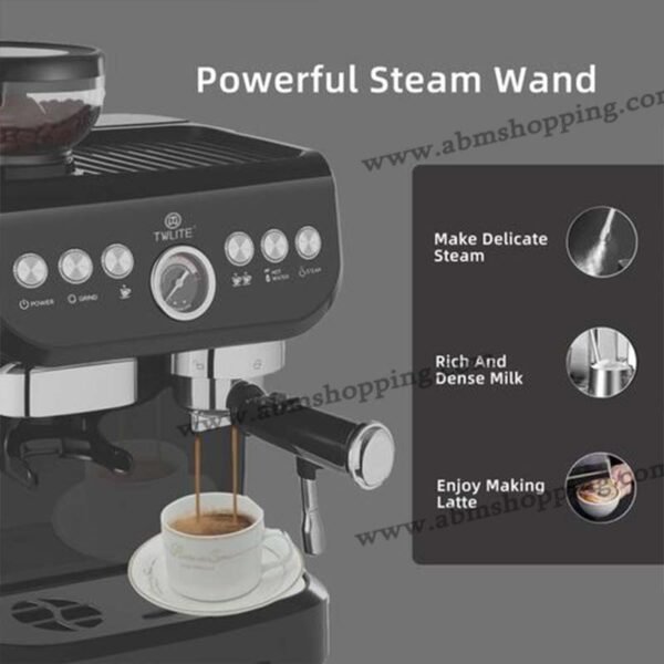 Machine à café 15Bar Expresso professionnelles avec une meuleuse MS-CF4012 |Multismart – Image 5