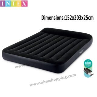 Matelas gonflable  Dura Beam Queen avec pompe USB152x203x25 cm |Intex