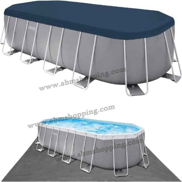 Piscine extérieure ovale 610x305x122cm | Intex – Image 3