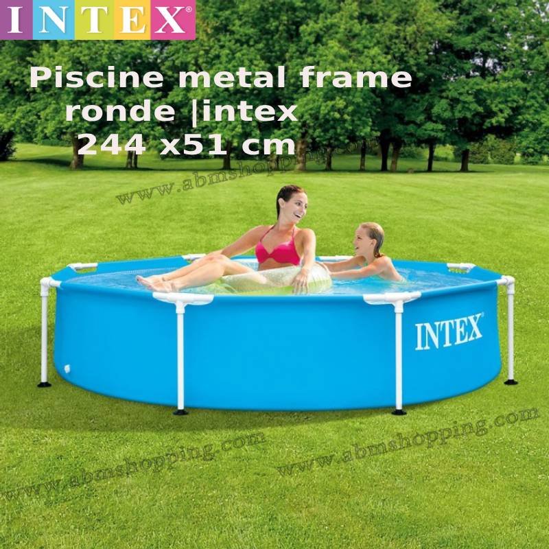Piscine métal frame ronde 244x51cm |Intex