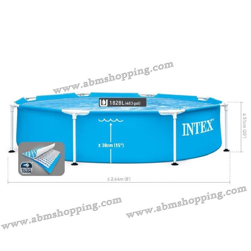 Piscine métal frame ronde 244x51cm |Intex – Image 3