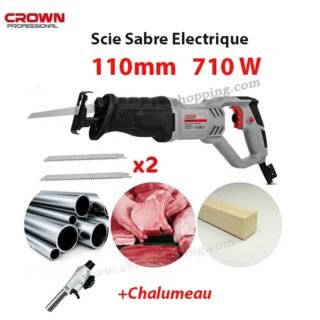Scie Sabre Electrique Multi-utilisations 110mm 710 W | Crown CT15258