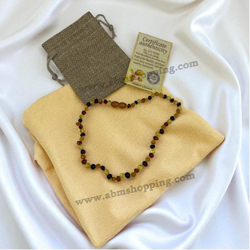 Collier d'ambre naturelle pour bébé certifié – Image 2