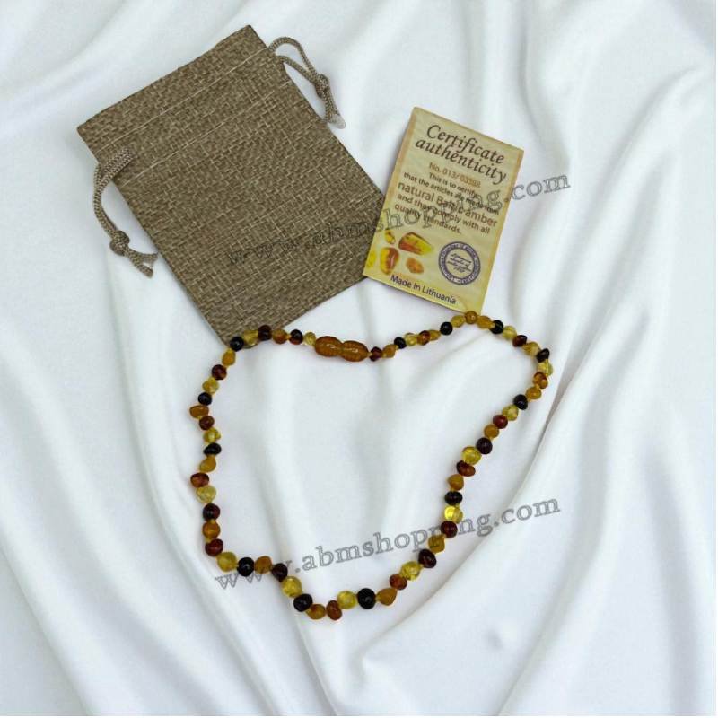 Collier d'ambre naturelle pour bébé certifié – Image 3