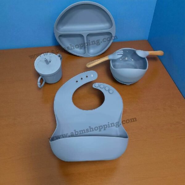 Ensemble de vaisselle en silicone 7 pcs pour bébè – Image 8