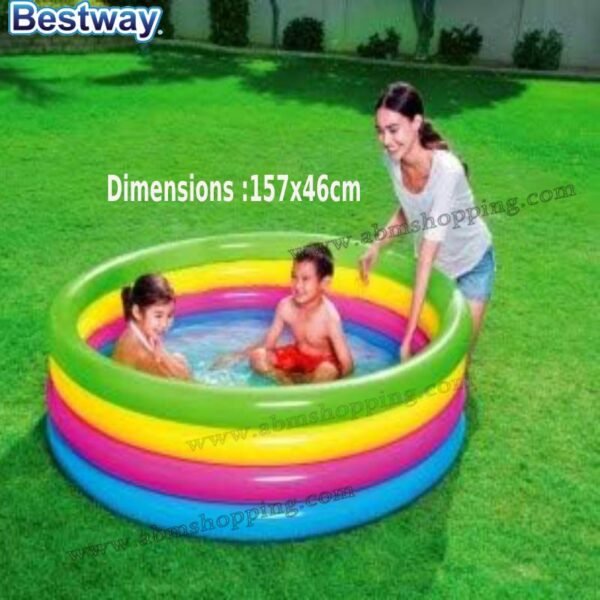 Piscine gonflable arc-en-ciel 157x 46cm | Bestway