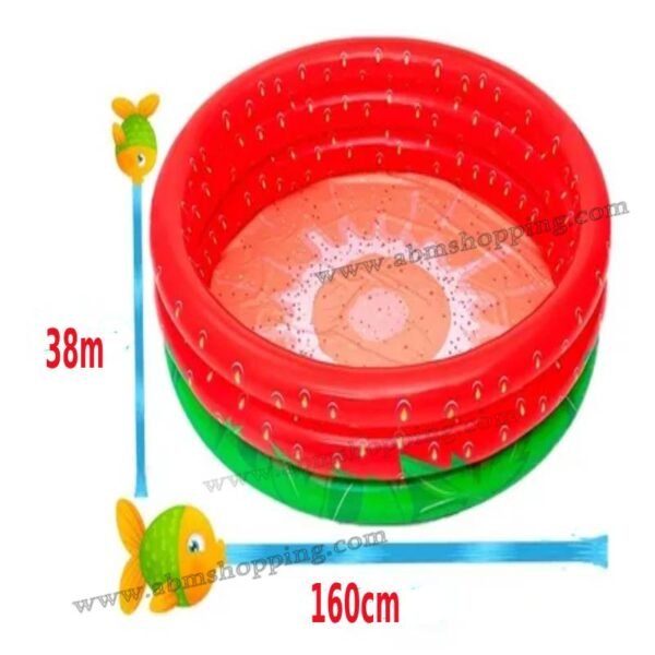 Piscine fraise160x160x38cm | Bestway – Image 6