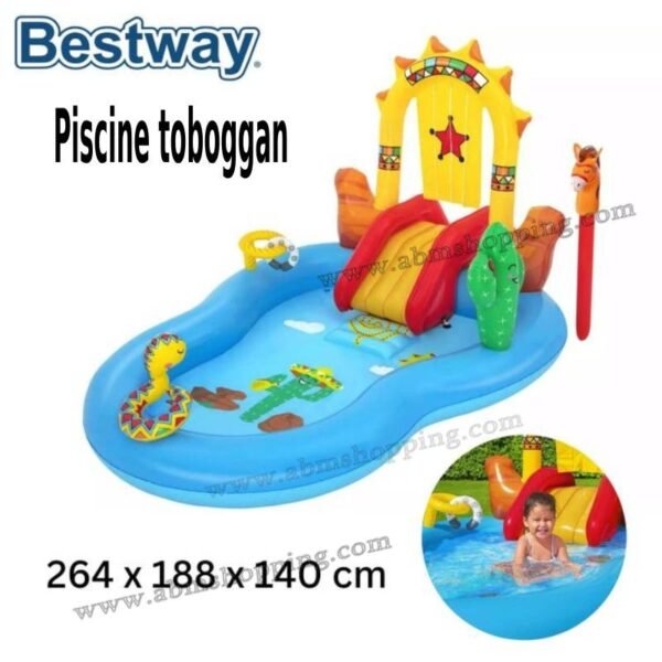 Piscine toboggan 264x188x140cm | Bestway