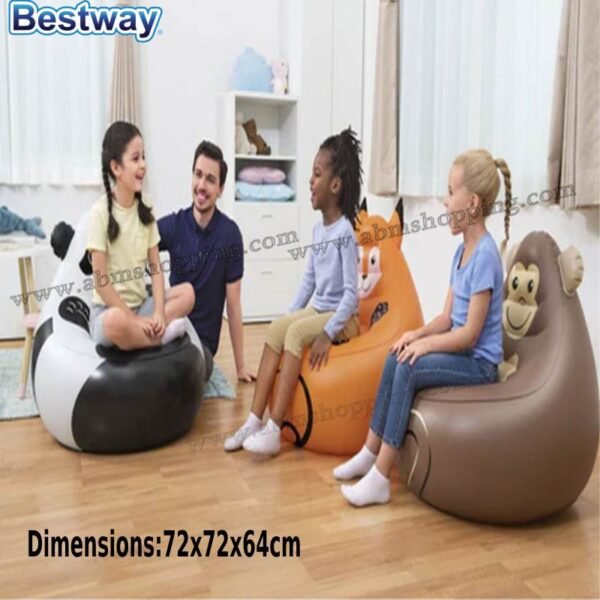 Pouf gonflable Fox 72 x 72 x 64 cm | Bestway