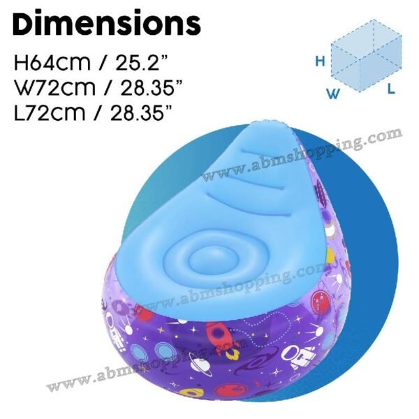 Pouf led astro glow72x72x64cm | Bestway – Image 4