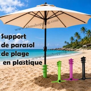Support de parasol de plage en plastique