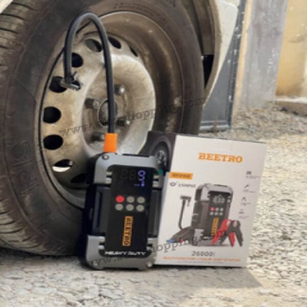 Booster batterie et gonfleur de pneu 3750A 26000mAh 4en1 | Beetro – Image 6