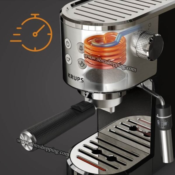 Machine à café expresso -15bars- à pompe virtuoso + inox | Krups – Image 11