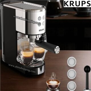 Machine à café expresso -15bars- à pompe virtuoso + inox | Krups