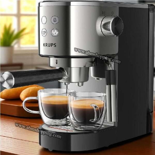 Machine à café expresso -15bars- à pompe virtuoso + inox | Krups – Image 9