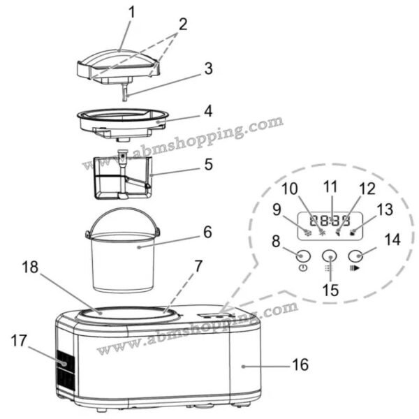 Sorbetière Machine à Glace Maison 1L | Clatronic – Image 6