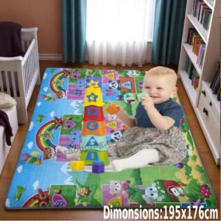 Tapis d'éveil  double face pour bébé 195x176cm