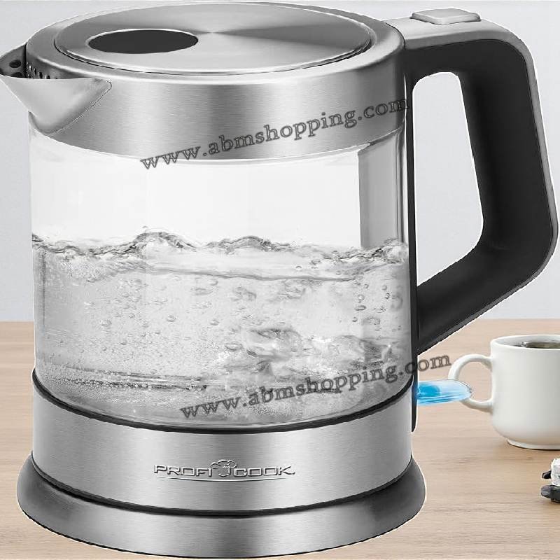 Bouilloire Électrique 1,5L En Acier Inoxydable | Arrêt Automatique | Bec Verseur Anti-Gouttes | Prépare Jusqu'à 5 Tasses