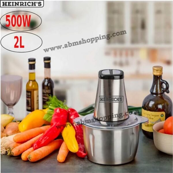 Hachoir électrique avec 4 lames en inox 2L 500W | Heinrich’s