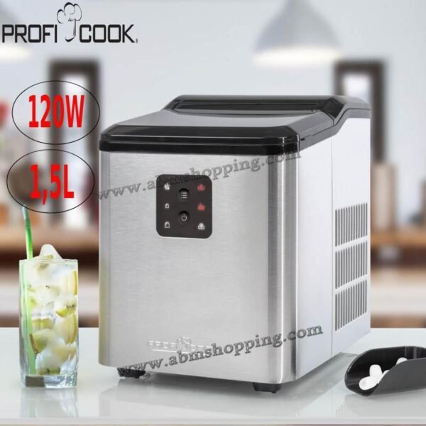 Machine à glaçons avec écran LED 1.5l 120w | Proficook