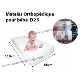 Matelas Orthopédique pour bébé 110×55cm