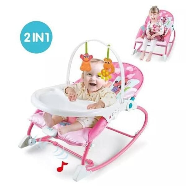 Transat pour bébé / berceuse (position inclinée pour le repos, le jeu ou l'alimentation) – Image 3