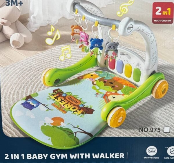 Trotteur et Tapis d’éveil piano musical 2en1 – Image 2