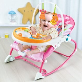Transat pour bébé / berceuse (position inclinée pour le repos, le jeu ou l'alimentation)