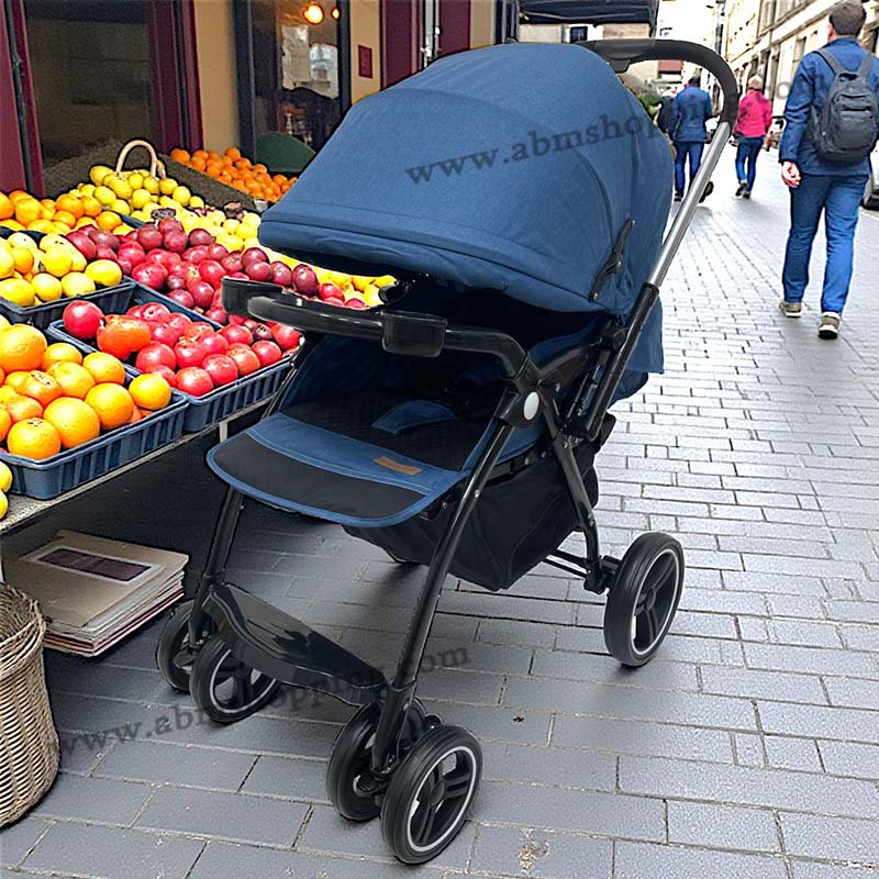 Poussette réversible avec capote protecteur – Image 2