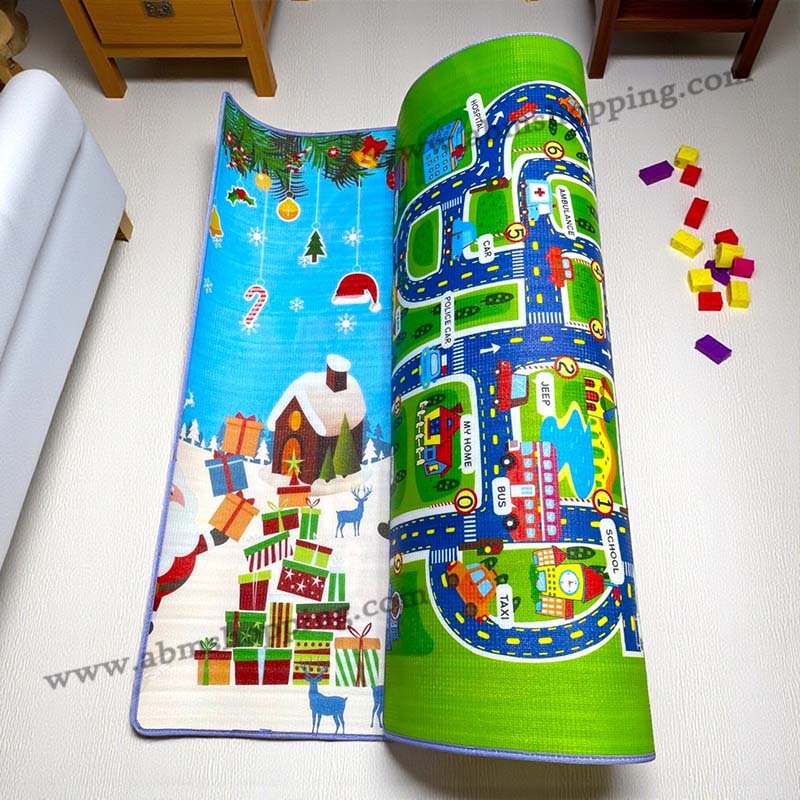 Tapis de jeux pour enfants double face 200×180 cm – Image 3