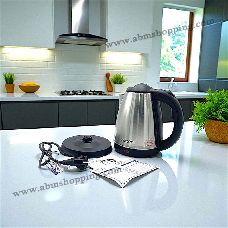 Bouilloire électrique en inox 1,8L 360° | SONASHI