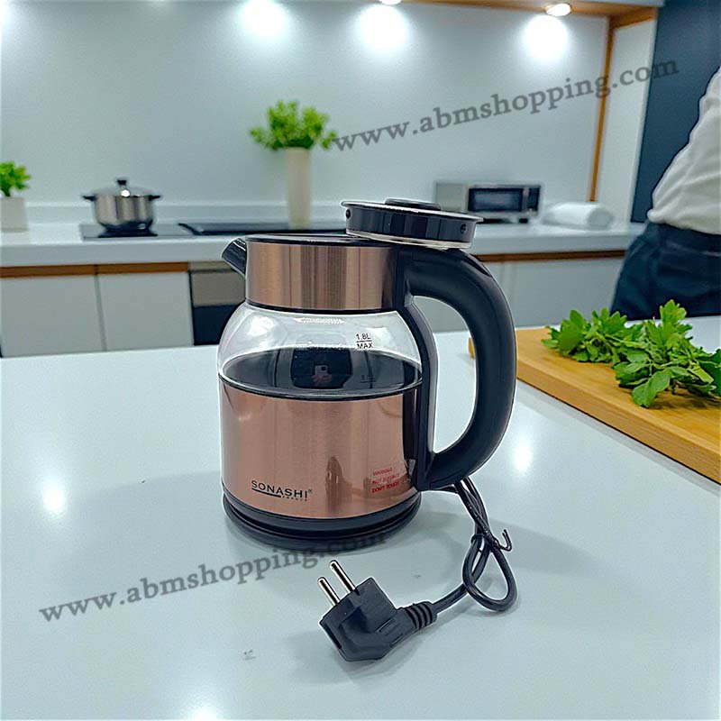 Bouilloire électrique en inox 1,8L 1500W | SONASHI