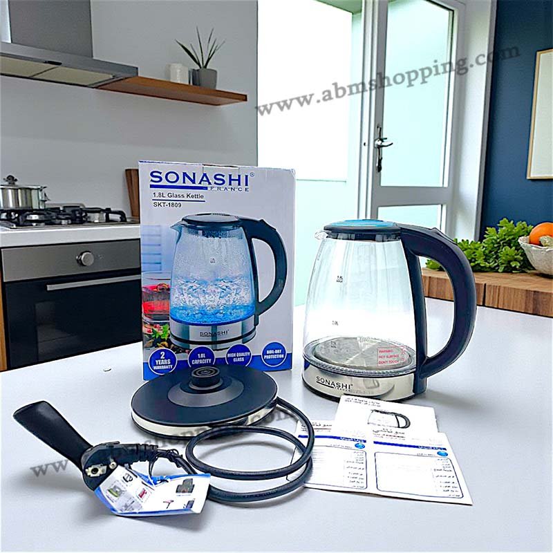 Bouilloire électrique en inox 1,8L 1500W | SONASHI