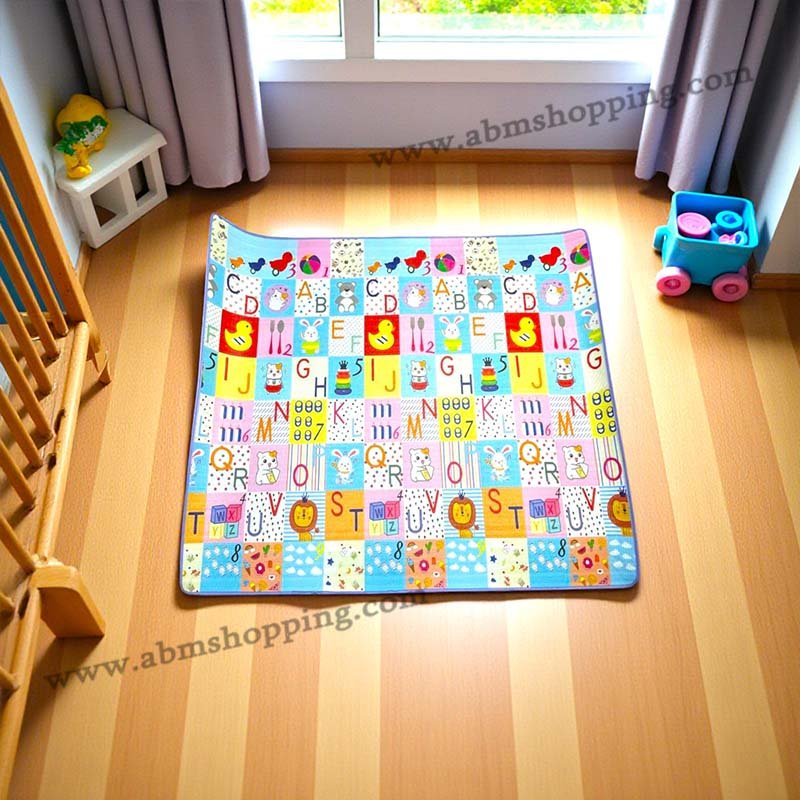 Tapis de jeux pour enfants double face 180×198 cm – Image 3