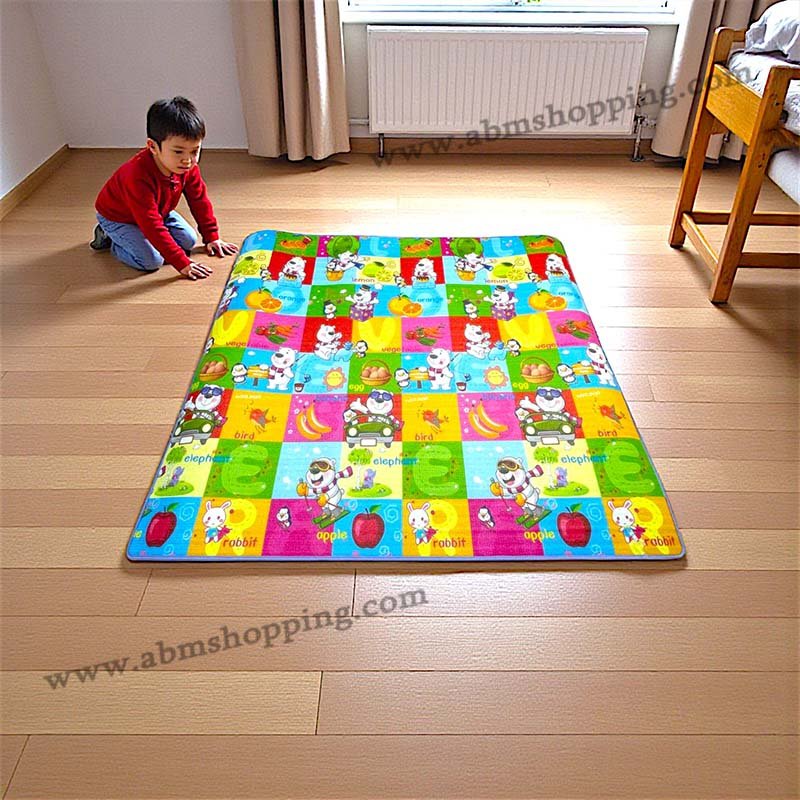 Tapis de jeux pour enfants double face 180×198 cm